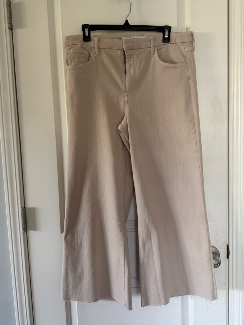 Frank & Eileen Wide-Leg Gaucho Jeans in Sand size 31 Italian dream denim - Picture 14 of 15